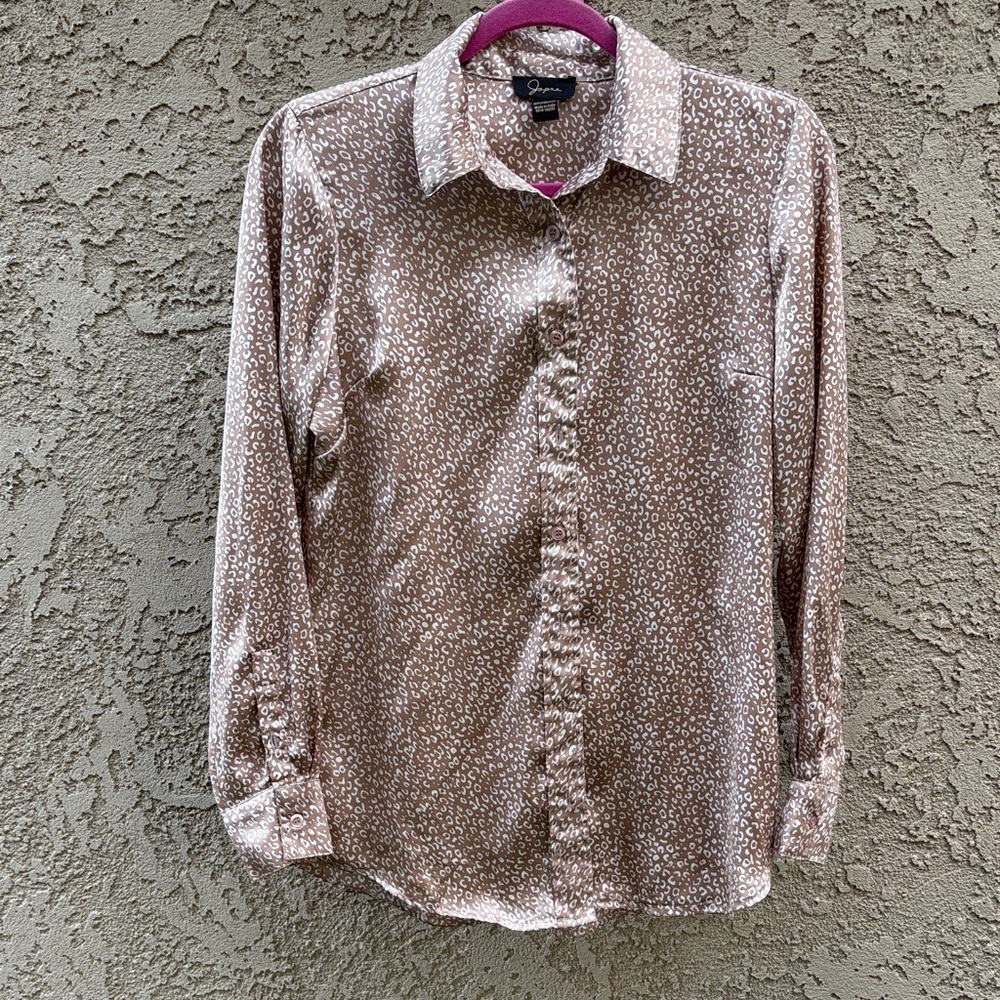 Japna Brown Patterned women’s Casual Shirt